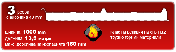Сандвич панели Roof PUR 3 полеуретан